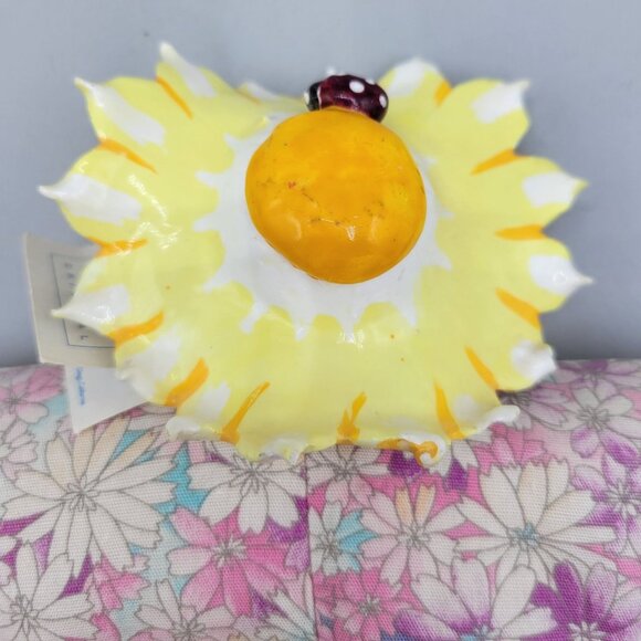 SERGE Poupee Millet Original Doll Floral Body Yellow Sunflower Hat Ladybug - Picture 3 of 12